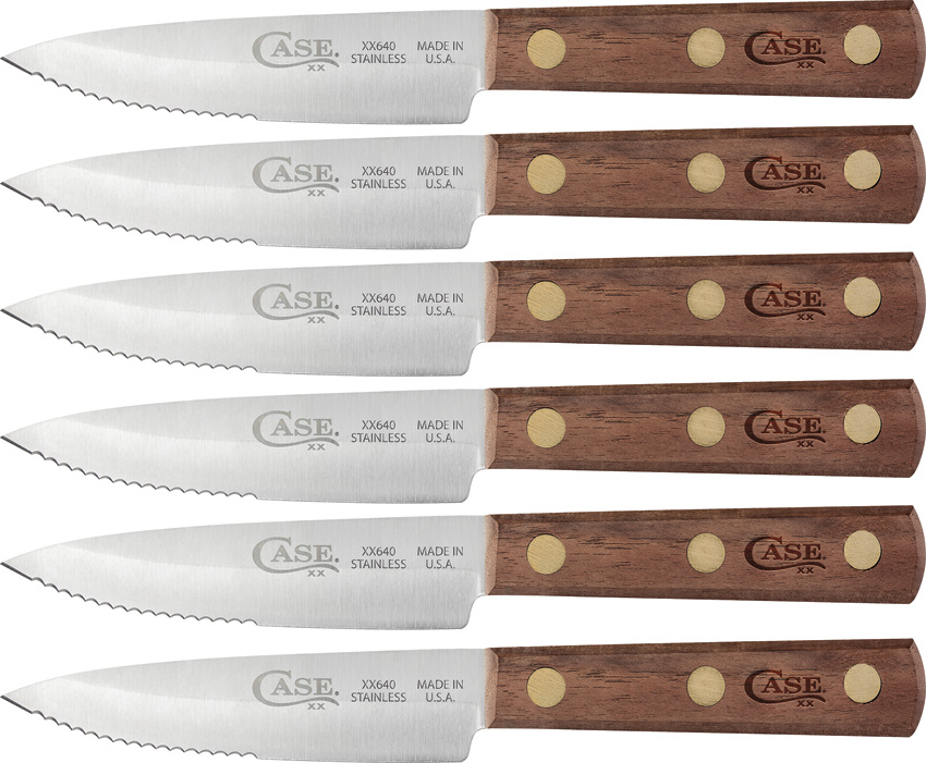 Case Steak Knife Set Walnut