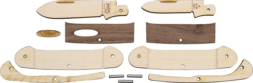 Case Wooden Knife Kit Canoe