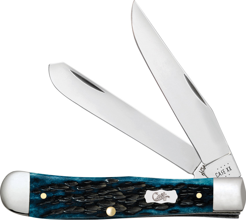 Case Trapper Med Blue Peach Seed