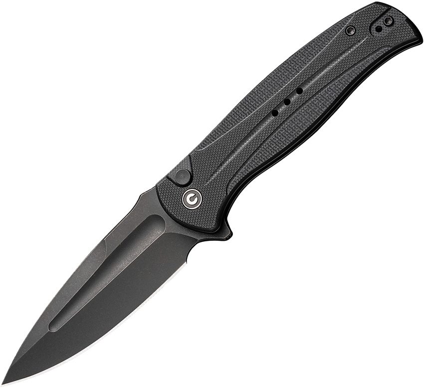 Civivi Incindie Button Lock Black G10